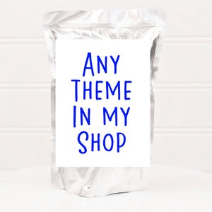 Personalized Birthday Party Juice Pouch Labels - Any Theme In My Shop - CUS260 - LABELS ONLY :)