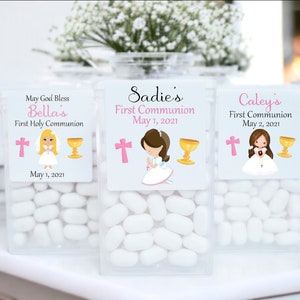 Personalized First Communion Tic Tac Favor Labels, First Communion Tictac Favors - FCC201 - LABELS ONLY :)