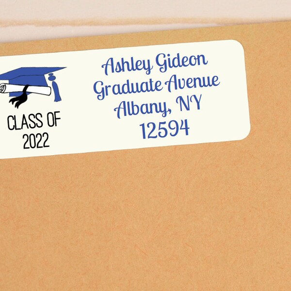 Graduation Return Address Labels Etsy