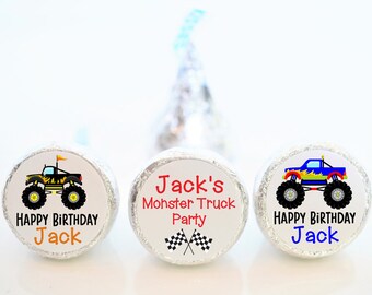 Construction Truck Personalized Hershey Kiss Baby Birthday Party Sticker Label Construction Truck Personalized Hershey Kiss Baby Birthday Party Sticker Label