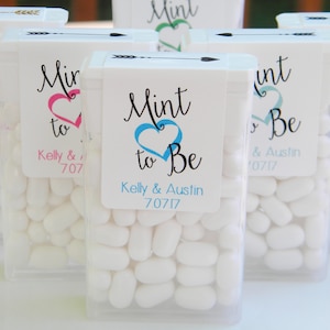 Personalized Wedding Tic Tac Party Favor Stickers - Bridal Shower Favors - LABELS ONLY :)