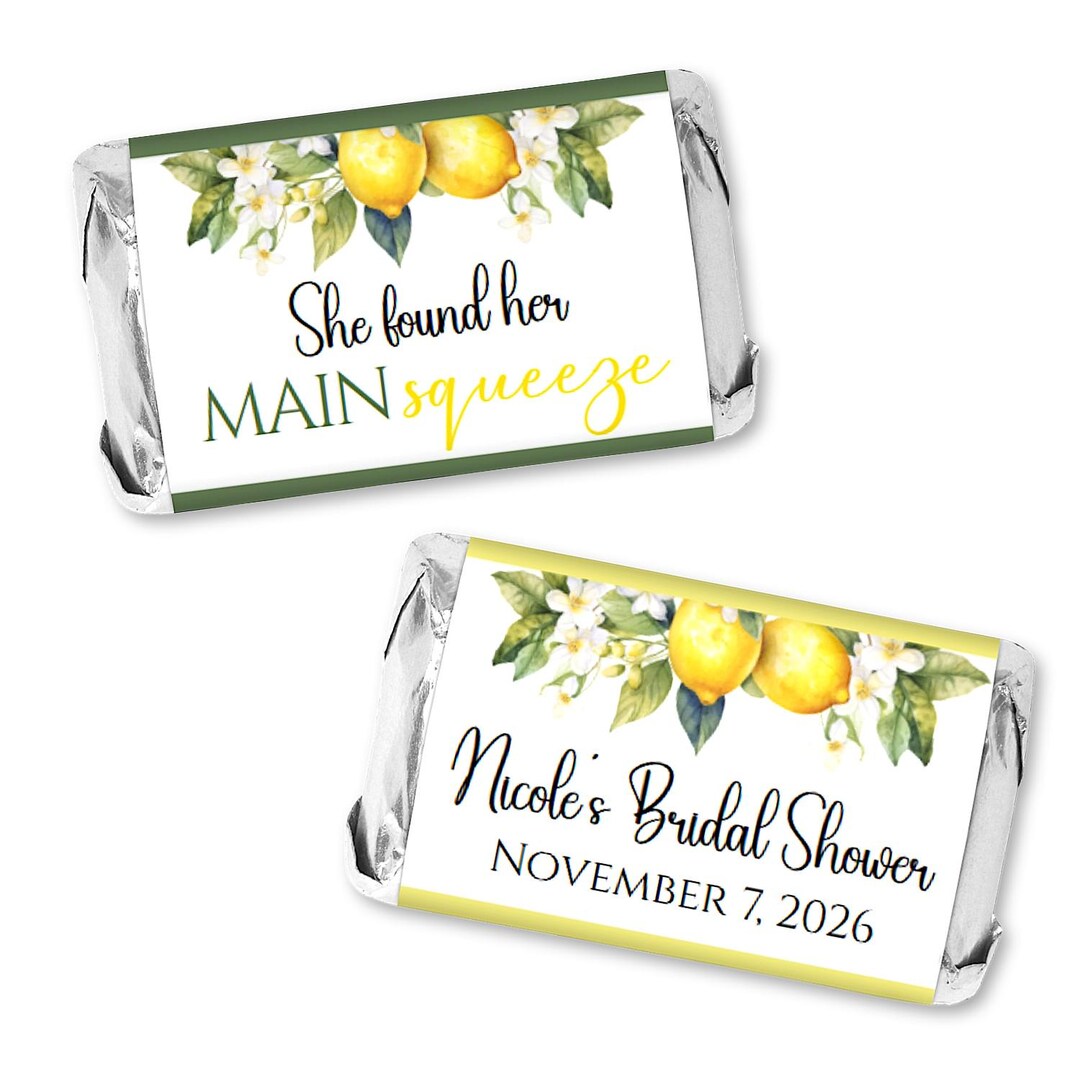 She Found Her Main Squeeze Lemon Theme Bridal Shower Chocolate ...