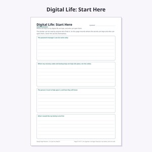 Emergency Binder Printable, 57 Pages, In Case of Emergency Binder, Family Information Organizer, Important Documents, A4 + US Letter PDF image 5