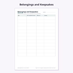 Emergency Binder Printable, 57 Pages, In Case of Emergency Binder, Family Information Organizer, Important Documents, A4 + US Letter PDF image 6