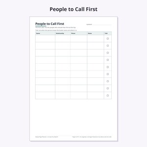 Emergency Binder Printable, 57 Pages, In Case of Emergency Binder, Family Information Organizer, Important Documents, A4 + US Letter PDF image 3