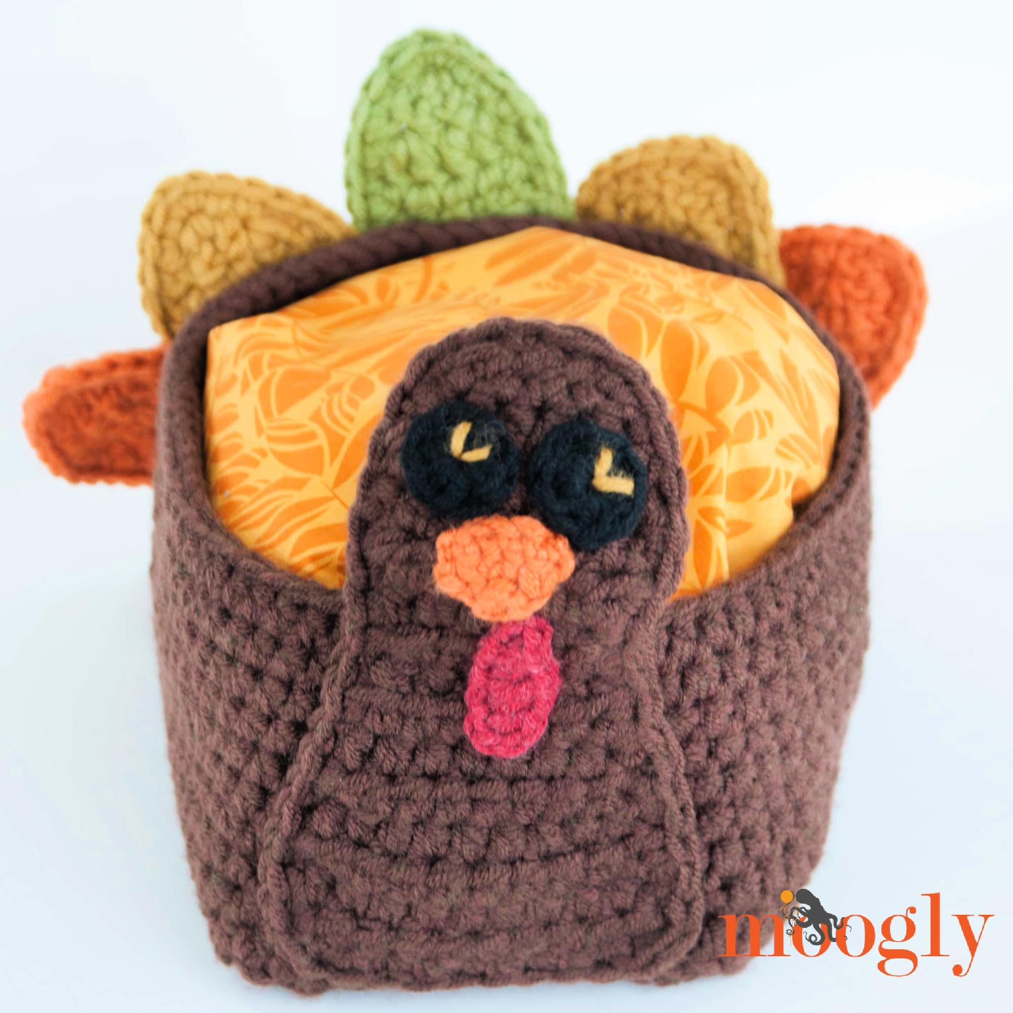 39 Turkey Crochet Patterns for Festive Thanksgiving Decorations 10 Tasty Turkey Basket