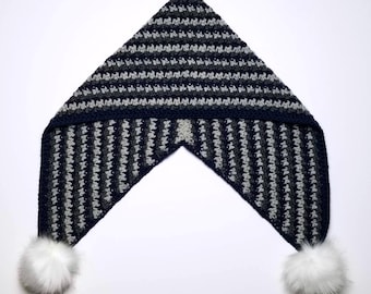Trenta Hood Bulky Yarn Crochet Hat Pattern PDF