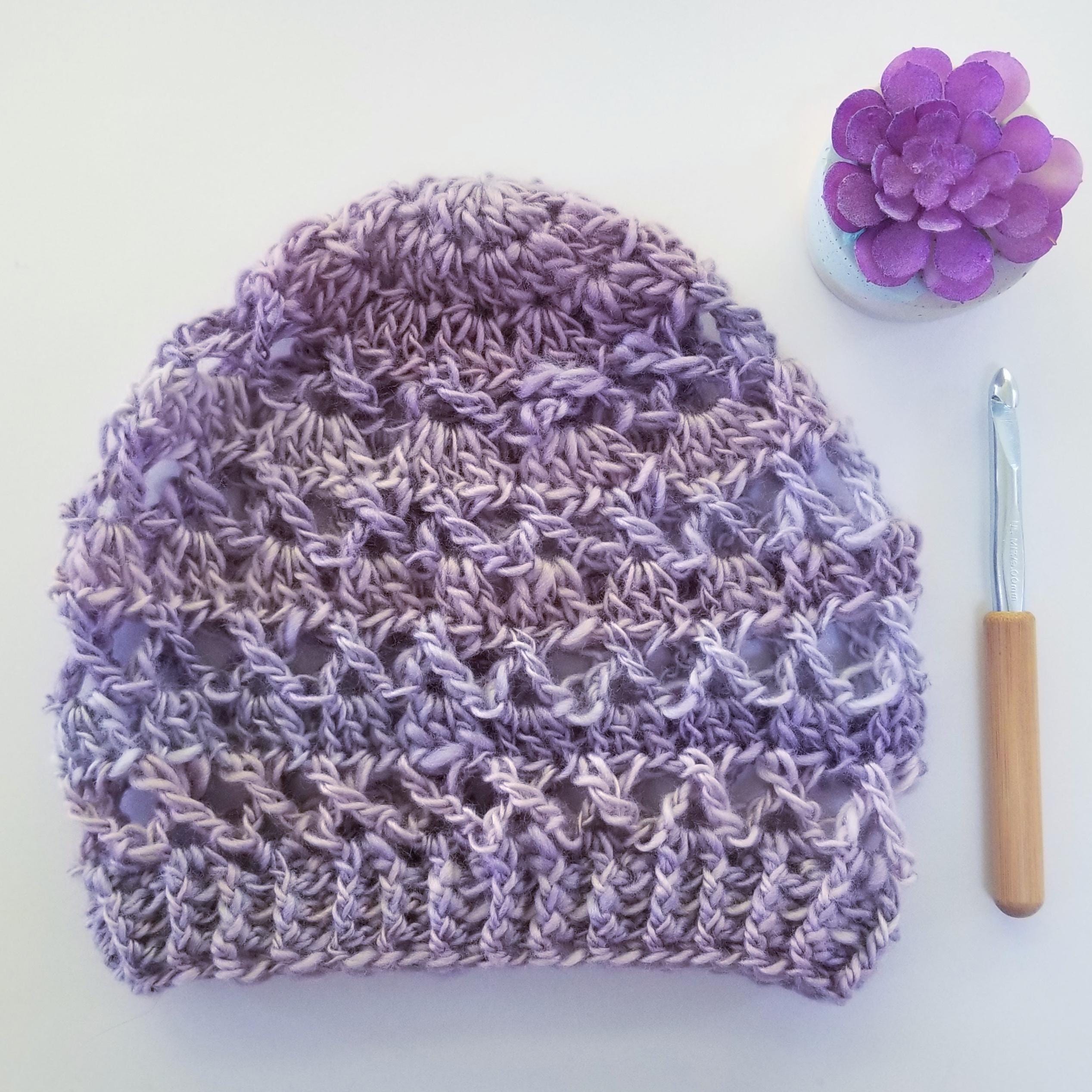 37 Lavender Crochet Patterns: Unleash Your Creativity with These Beautiful Designs 18 Crochet Lavender Kisses Beanie