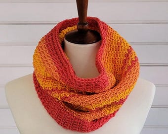Crochet Cowl Pattern - Mimosa - Bulky Yarn - Easy Bottom Up - Pattern PDF