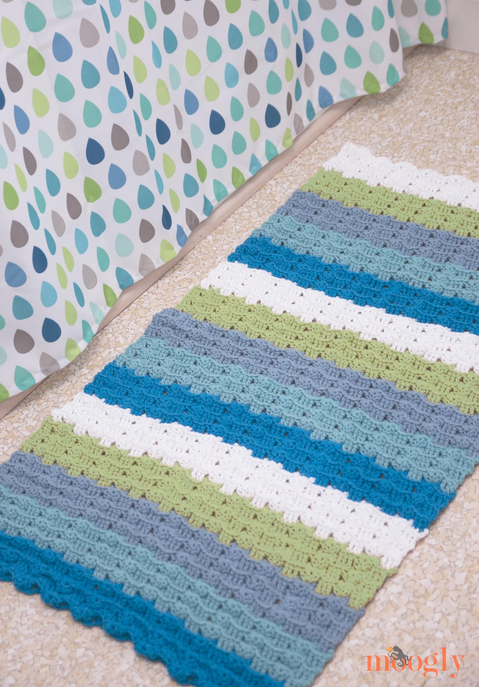 Rug Patterns.pdf Easy Crochet Rug Pattern PDF - Little Waves Crochet Rug - Aran Medium ...