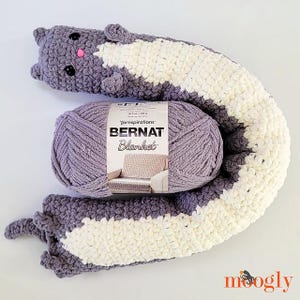 Virkat långt dragstoppsmönster för kattdörr PDF - Medelsvårt superbulkigt garn