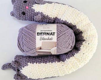 Crochet Long Cat Door Draft Stopper Pattern PDF - Intermediate Super Bulky Yarn