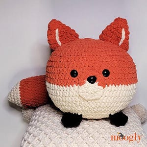 Fox Squish Easy Pattern PDF - Crochet Amigurumi Softie Stuffie Pattern