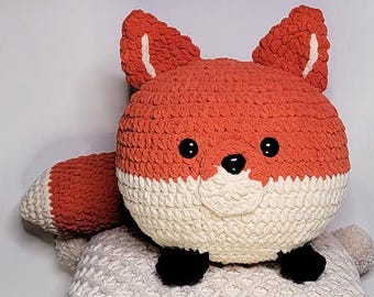 Fox Squish Easy Pattern PDF - Modello di peluche morbido amigurumi all'uncinetto