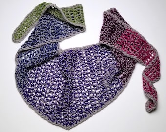 Schema all'uncinetto per scialle chic per l'intervallo in formato PDF - Design triangolare reversibile