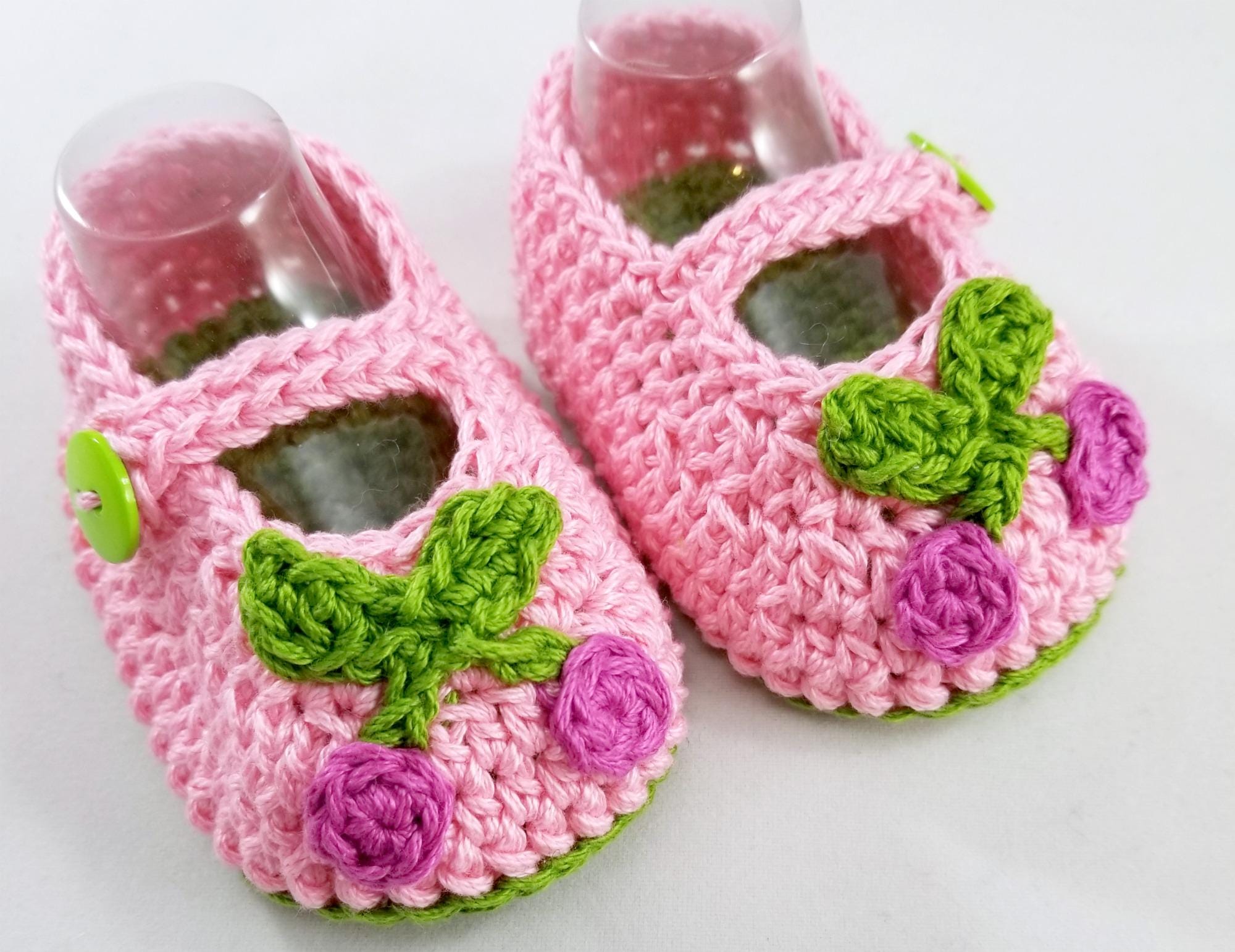 36 Crochet Baby Clothes Patterns with Bonnets, Booties, Rompers, and Dresses 7 Cheery Cherry Booties