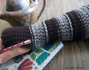 Patrón PDF para calentadores de brazos de adulto a crochet - Guantes sin dedos fáciles