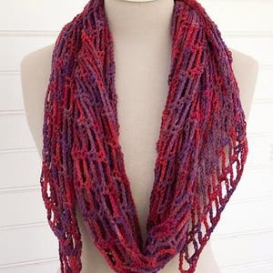 Artfully Simple Angled Scarf Crochet Pattern PDF