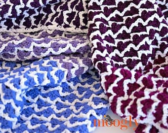 Easy Crochet Ombre Arrows Afghan Pattern PDF