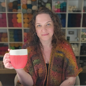 Oversized Crochet Cardigan Pattern PDF - Work From Home - Perfect for Beginners with Video Tutorials Included