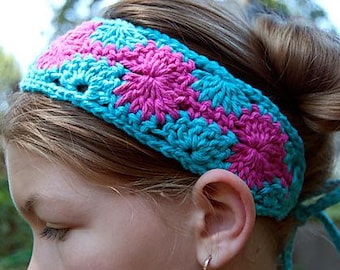 Crochet Headband Pattern, Quick Worsted Weight, Child and Adult Sizes, Pattern PDF
