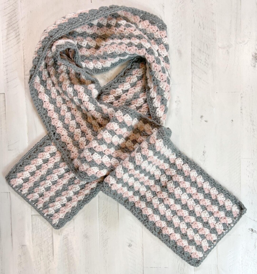 Cobblestone Scarf Crochet Pattern PDF - Advanced Beginner Aran Yarn - Etsy