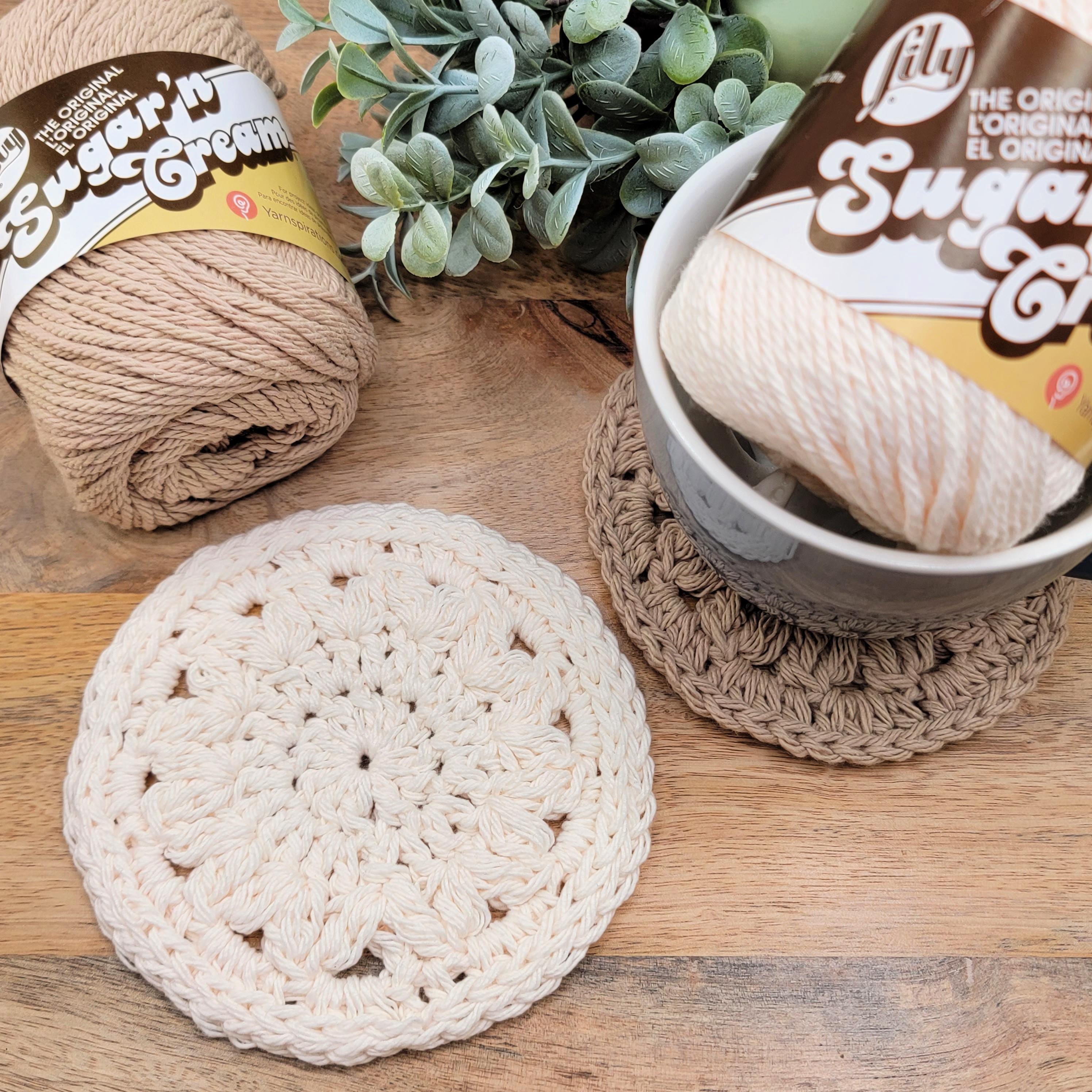 38 Crochet Patterns for Gifts, Decor, Accessories, and Amigurumi 9 Floral Farmhouse Coasters Pattern