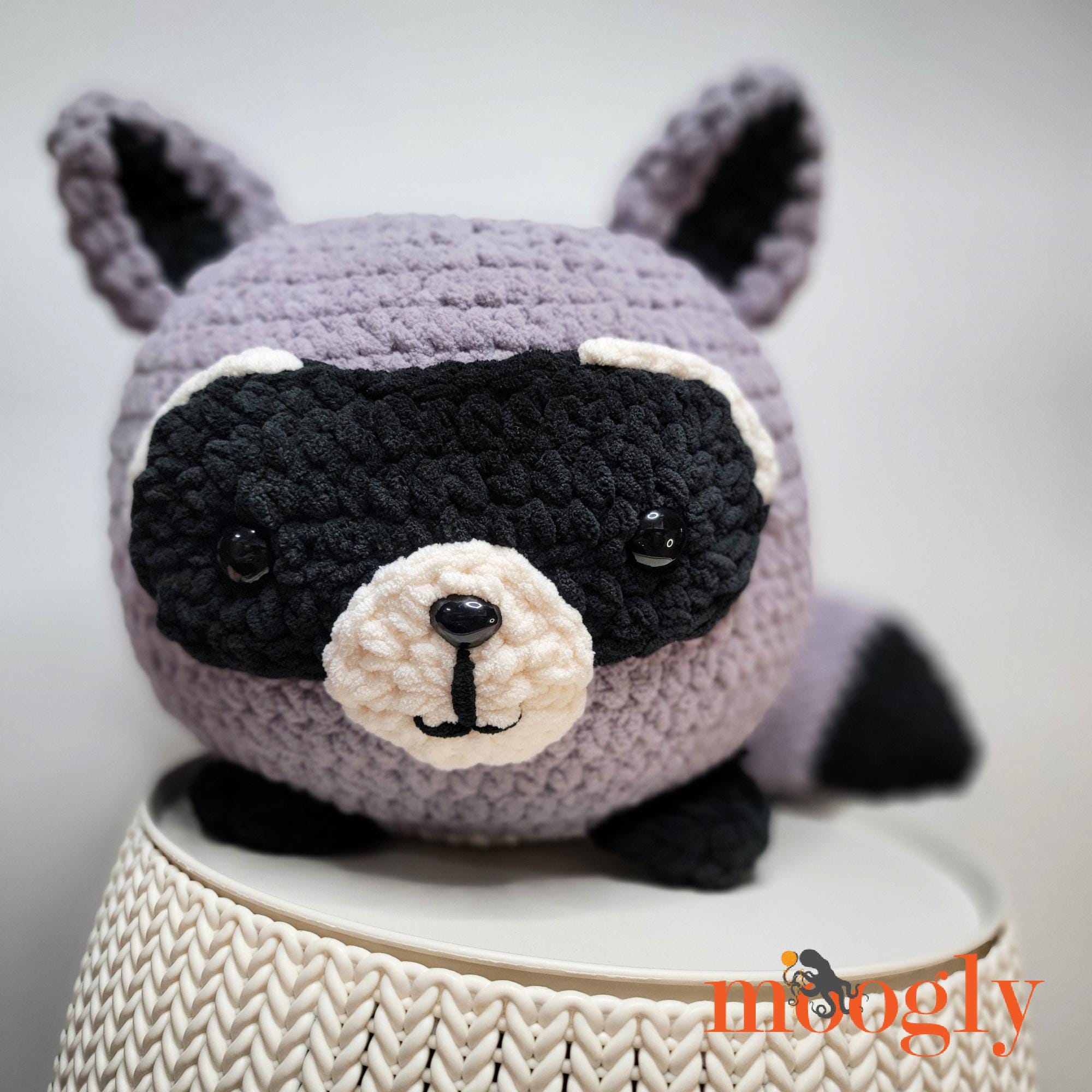 38 Racoon Crochet Patterns for Woodland Amigurumi, Hats, Appliques, and Cozy Handmade... 2 Raccoon Squish Amigurumi Pattern Crochet