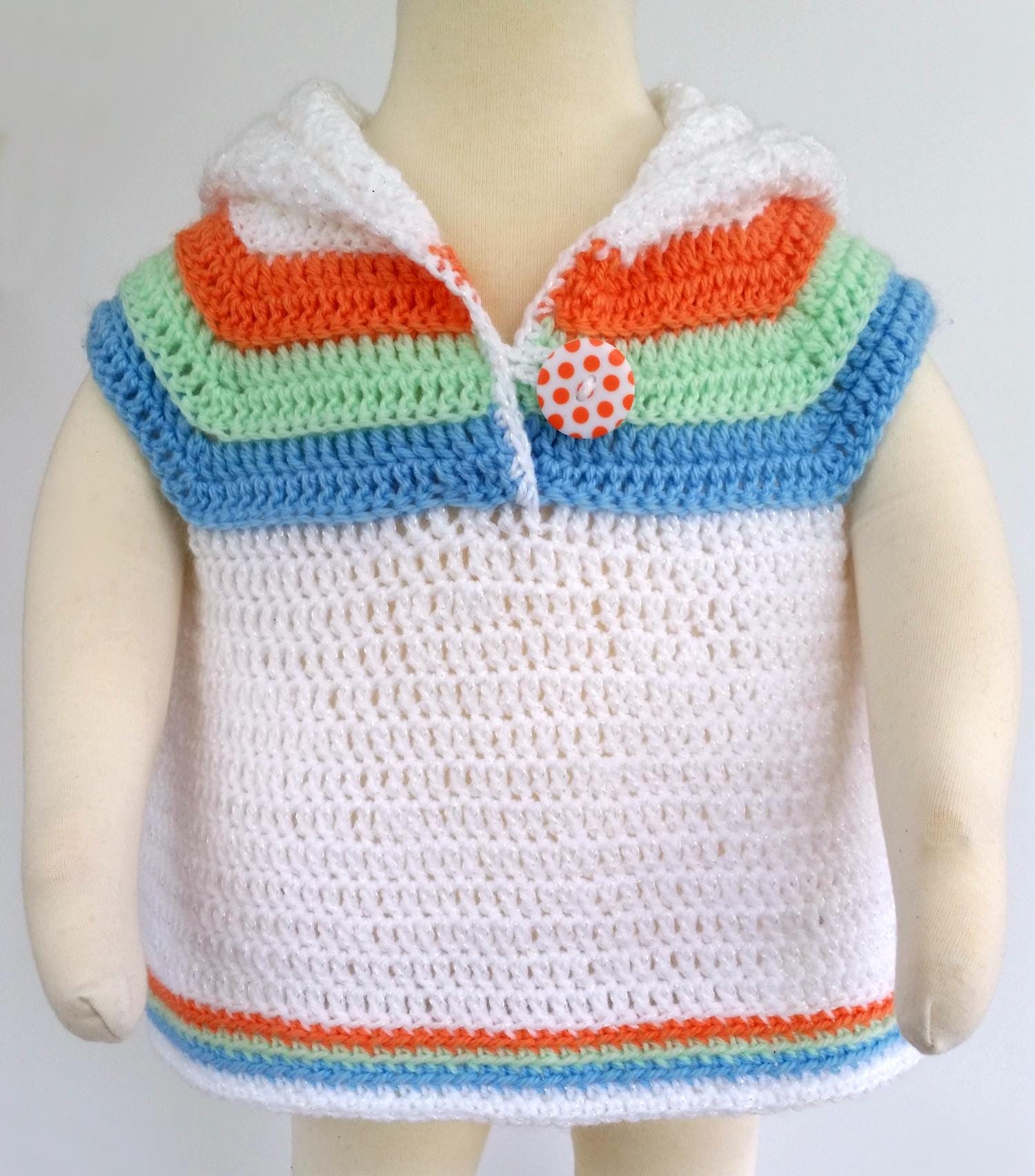 Easy Striped Summer Baby Hoodie