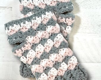 Cobblestone Fingerless Mitts Crochet Pattern PDF - Advanced Beginner - Aran Yarn