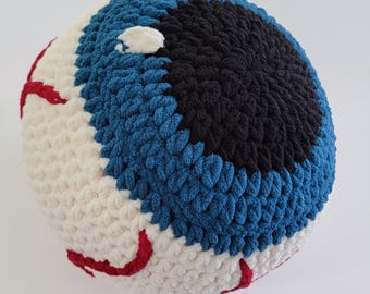 Spooky Eyeball Squish Crochet Pillow Stuffie Pattern PDF