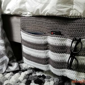 Cozy Couch And Bedside Organizer Caddy Pattern - Crochet PDF