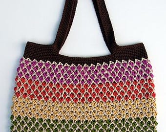 Moroccan Market Tote Pattern PDF - Intermediate Seamless Crochet