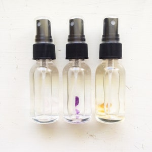 CRYSTAL INFUSED HYDROSOL MISt - Organic. Steam Distilled. Flower Water. Cleanser. Toner. Moisturizer. Face. Body. Hair. Crystals In Bottle.