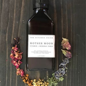 MOTHER MOON Vitamin Mineral Tonic. Pregnancy Prenatal Postpartum. Nourish Support. Organic Raw Live. Herbal Vinegar Extract. image 4