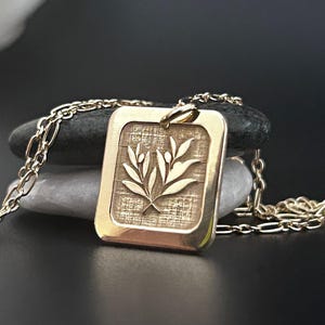 Olive Branch Necklace Silver, Olive And Branch, Engraved Necklace For Women, Olive Necklace, Olive Leaf Necklace, Floral Necklace Pendant