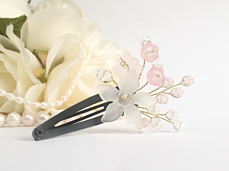 Flower Girl Hair Clip Headpiece Flower Toddler Headpiece Etsy