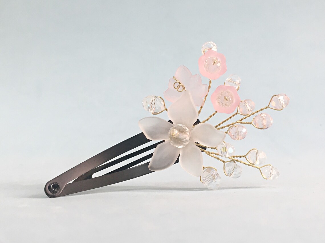 Flower Girl Hair Clip Headpiece Flower Toddler Headpiece Etsy