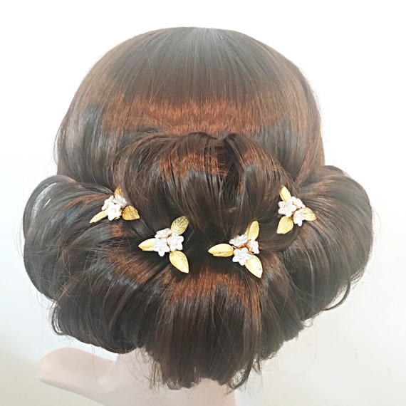 Wedding Hair Pins Flower Hair Pin Bridal Hair Pins Small Hair Etsy