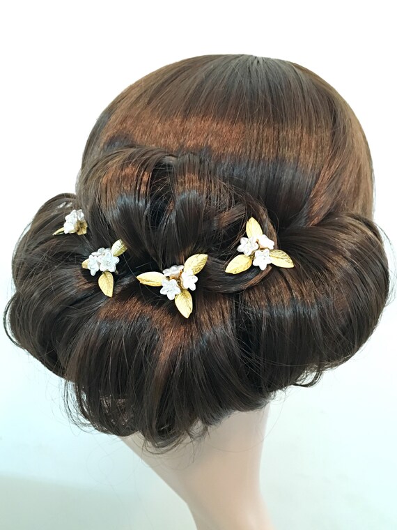 Wedding Hair Pins Flower Hair Pin Bridal Hair Pins Small Hair Etsy