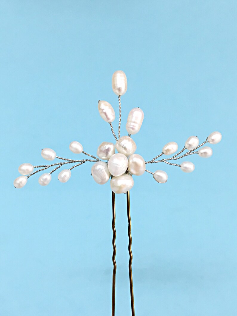 Bridal hair pin wedding hair pins pearl hair pin bridal Etsy