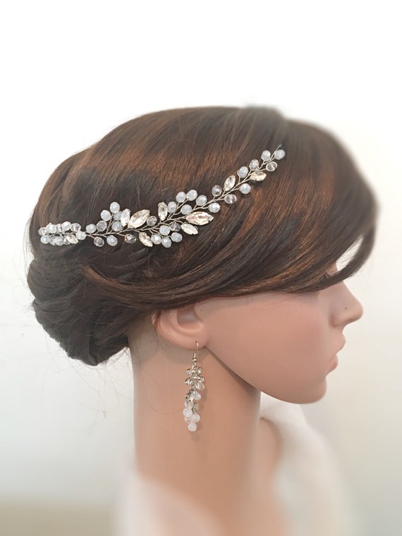 Bridal Hair Piece Wedding Rhinestone Wreath Bridal Hair Etsy