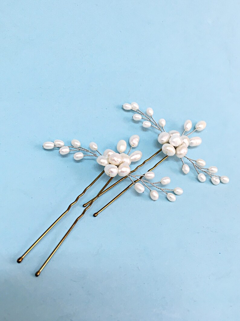 Bridal hair pin wedding hair pins pearl hair pin bridal Etsy