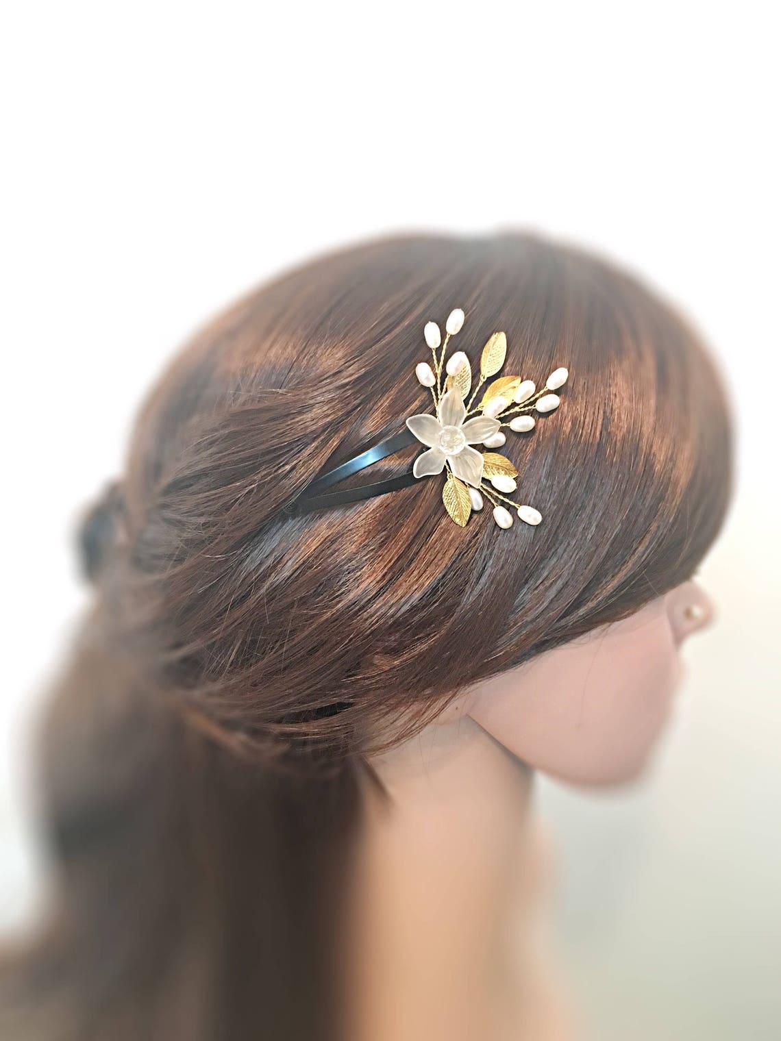 Flower Girl Hair Clip Wedding Hair Accessories Flower Girl Etsy