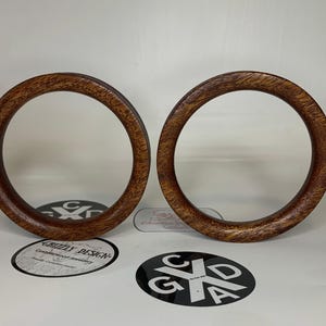Mahogany Double Flare Wood Eyelet Tunnels Made to Order