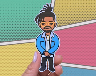 Pegatina de la Pantera Negra de Michael B. Jordan/Killmonger