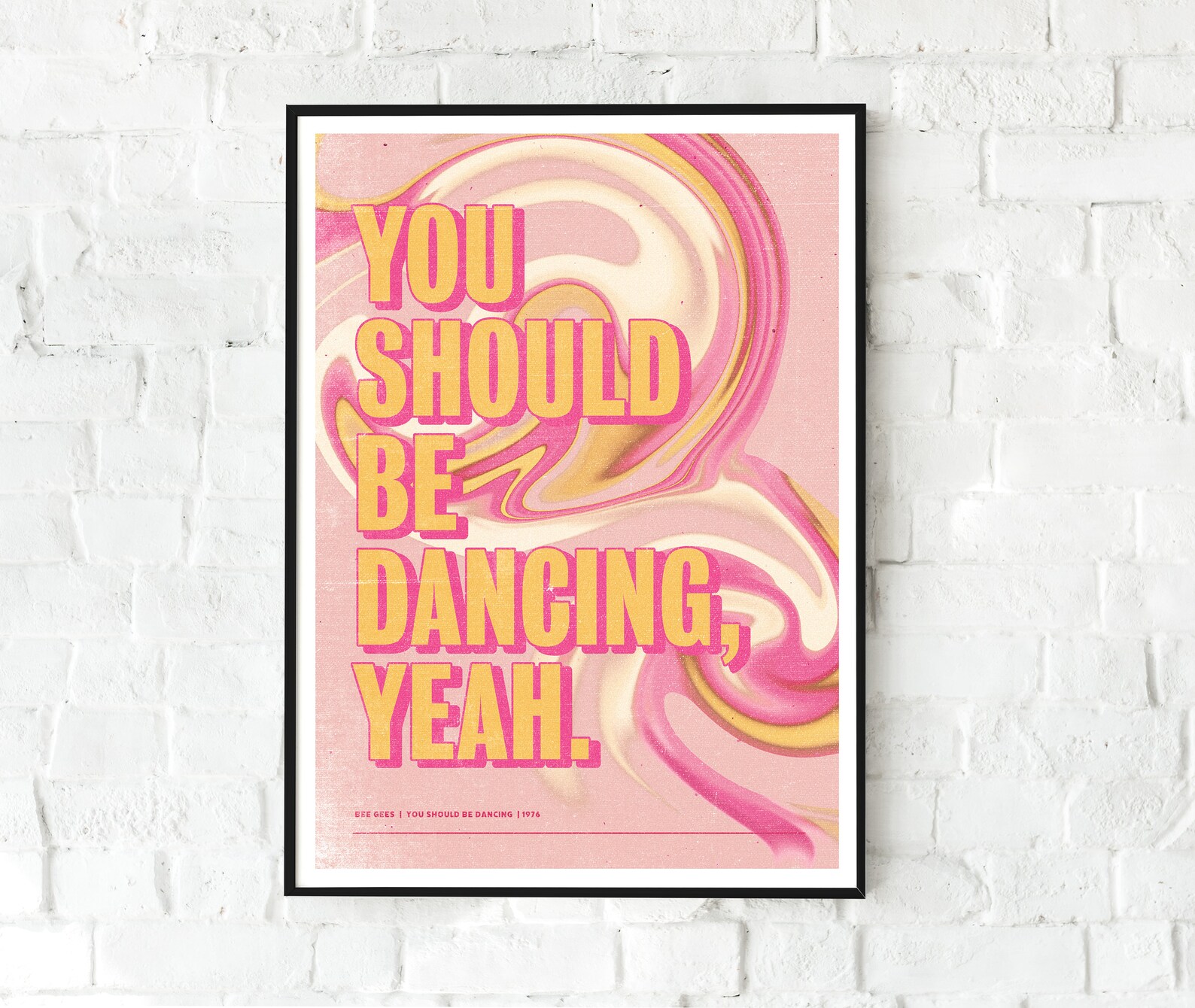You should be dancing lyrics bee gees gicl e matte print etsy