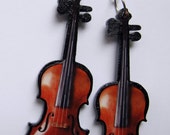 Violin Earrings comfortable to wear, original