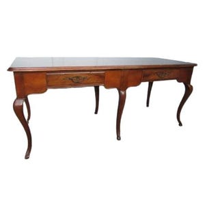 Baker Furniture 1980&#39;S Desk Table colonial federal early american english antique french country provincial vintage cherry
