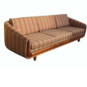 designer Adrian Pearsall 1960s Craft Associates cloud vintage sofa couch davenport long mid century mid-century modern living room image 1